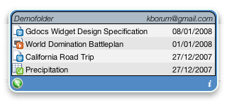Krisb Gdocs Widget front side example 2